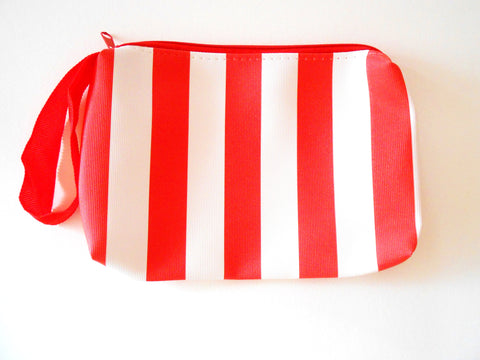Cosmetic Red & White Stripe